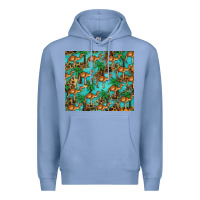 Colony Blue camel leopard Premium Hoodie - BarkalooDesign
