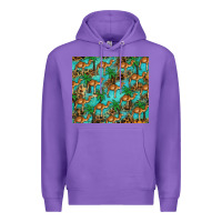 Purple camel leopard Premium Hoodie - BarkalooDesign