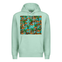 Seafoam camel leopard Premium Hoodie - BarkalooDesign
