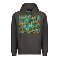 Smoke camel leopard Premium Hoodie - BarkalooDesign