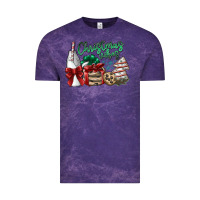 Cloud Purple christmas vibes Vintage Tee - SublimationCraftShop