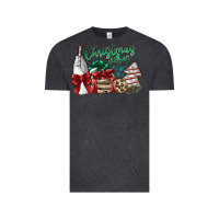 Vintage Black christmas vibes Vintage Tee - SublimationCraftShop
