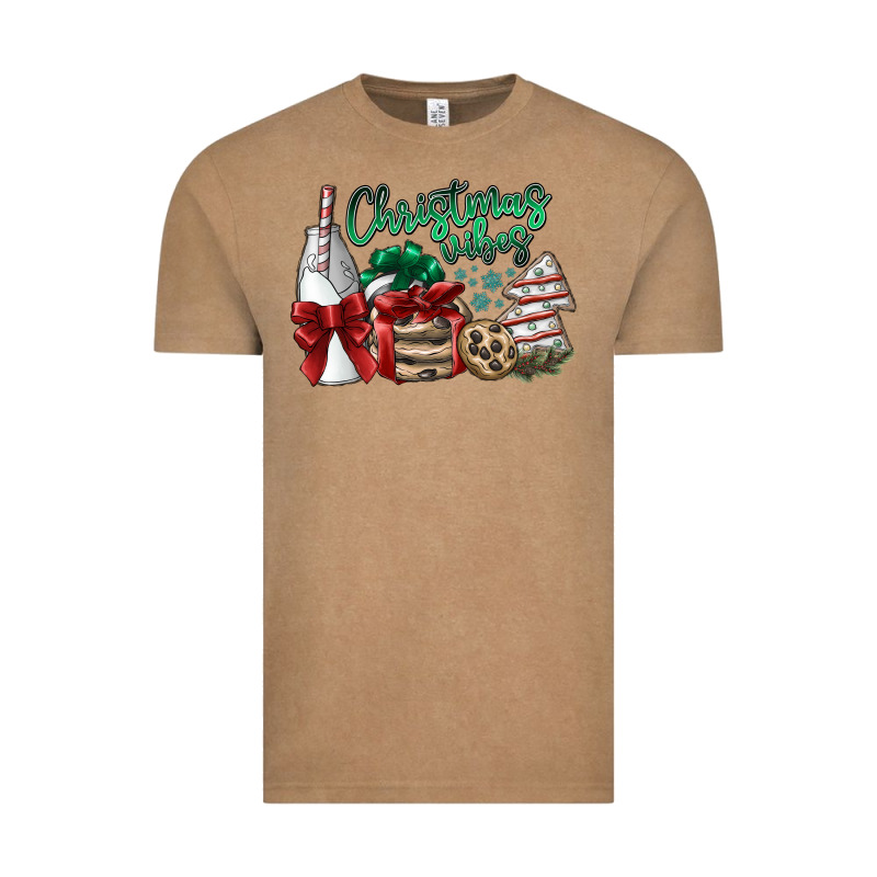 Christmas Vibes Vintage Tee by SublimationCraftShop | Teevron