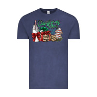 Vintage Denim christmas vibes Vintage Tee - SublimationCraftShop