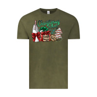 Vintage Olive christmas vibes Vintage Tee - SublimationCraftShop