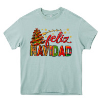 Feliz Navidad With Sombrero Tree Heavy Core Tee | Teevron