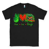 Black Peace Love Frogs Classic Tee - Jasminsmagicworld