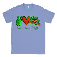 Colony Blue Peace Love Frogs Classic Tee - Jasminsmagicworld