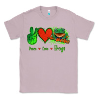 Lilac Peace Love Frogs Classic Tee - Jasminsmagicworld