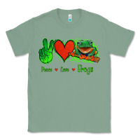 Sage Peace Love Frogs Classic Tee - Jasminsmagicworld
