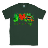 Sports Green Peace Love Frogs Classic Tee - Jasminsmagicworld