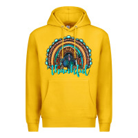 Lemon western thanksgiving rainbow with turkey Premium Hoodie - RanaPortraitStore