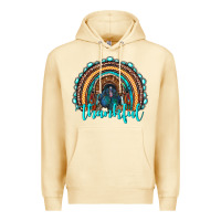 Pina Colada western thanksgiving rainbow with turkey Premium Hoodie - RanaPortraitStore