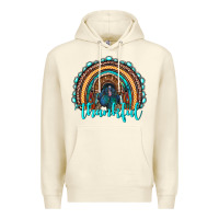 Sandshell western thanksgiving rainbow with turkey Premium Hoodie - RanaPortraitStore
