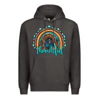 Smoke western thanksgiving rainbow with turkey Premium Hoodie - RanaPortraitStore