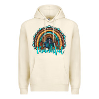 Tofu western thanksgiving rainbow with turkey Premium Hoodie - RanaPortraitStore