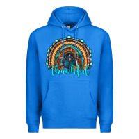 True Royal western thanksgiving rainbow with turkey Premium Hoodie - RanaPortraitStore