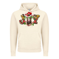 Vintage Artic christmas joy baby cow Vintage Hoodie - BarkalooDesign
