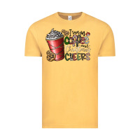 Vintage Mustard I Run On Coffee And Christmas Cheers Vintage Tee - CowhideDigitalArt