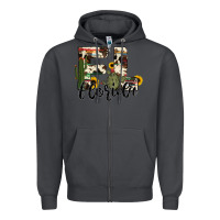 Smoke florida state cowhide serape cactus Zipper Hoodie - RanaPortraitStore