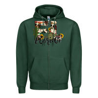 Sports Green florida state cowhide serape cactus Zipper Hoodie - RanaPortraitStore