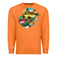Carrot west virginia map sunflower cactus serape Premium Sweatshirt - RanaPortraitStore