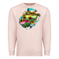 Pale Pink west virginia map sunflower cactus serape Premium Sweatshirt - RanaPortraitStore