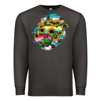 Smoke west virginia map sunflower cactus serape Premium Sweatshirt - RanaPortraitStore