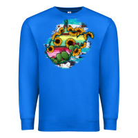 True Royal west virginia map sunflower cactus serape Premium Sweatshirt - RanaPortraitStore