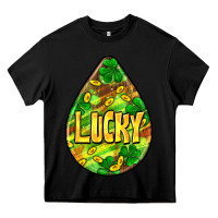 Black St.patrick's teardrop earrings Heavy Core Tee - FaDigitalArtStudio