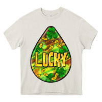 Cream St.patrick's teardrop earrings Heavy Core Tee - FaDigitalArtStudio