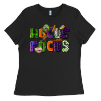 Black Hocus Focus Teacher Halloween Ladies Tee - LillyAllenDesigns