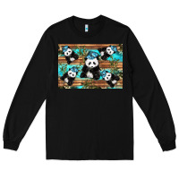 Black Camouflage Baby Panda Long Sleeve Tee - Artiststas