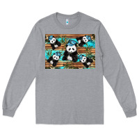 Heather Grey Camouflage Baby Panda Long Sleeve Tee - Artiststas