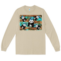 Mushroom Camouflage Baby Panda Long Sleeve Tee - Artiststas