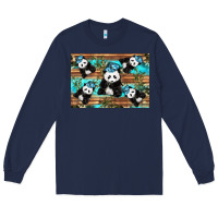 Navy Camouflage Baby Panda Long Sleeve Tee - Artiststas