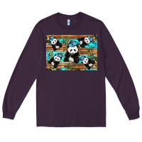 Plum Camouflage Baby Panda Long Sleeve Tee - Artiststas