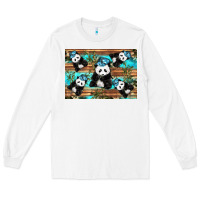 White Camouflage Baby Panda Long Sleeve Tee - Artiststas