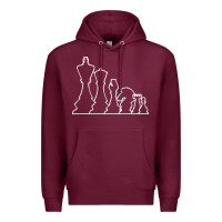 Burgundy chess t  shirt chess Premium Hoodie - maiPhamDesign