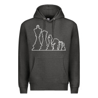 Charcoal Heather chess t  shirt chess Premium Hoodie - maiPhamDesign