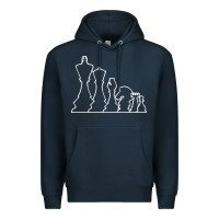 Navy chess t  shirt chess Premium Hoodie - maiPhamDesign