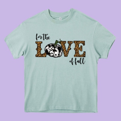 For The Love Of Fall Heavy Core Tee Designed By Ranaportraitstore