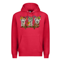 Cardinal 3 alpacas Premium Hoodie - BarkalooDesign