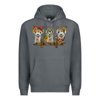 Rock 3 alpacas Premium Hoodie - BarkalooDesign