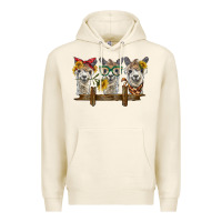 Tofu 3 alpacas Premium Hoodie - BarkalooDesign