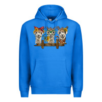 True Royal 3 alpacas Premium Hoodie - BarkalooDesign