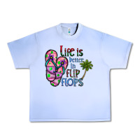 Grape Ice life is better İn flip flops Urban Heavy Tee - CowhideDigitalArt