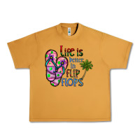 Peanut Butter life is better İn flip flops Urban Heavy Tee - CowhideDigitalArt