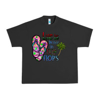 Pigment Black life is better İn flip flops Urban Heavy Tee - CowhideDigitalArt