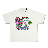 Pistachio life is better İn flip flops Urban Heavy Tee - CowhideDigitalArt